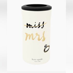 NWOT kate spade new york Miss to Mrs. Stainless Steel Can Koozie